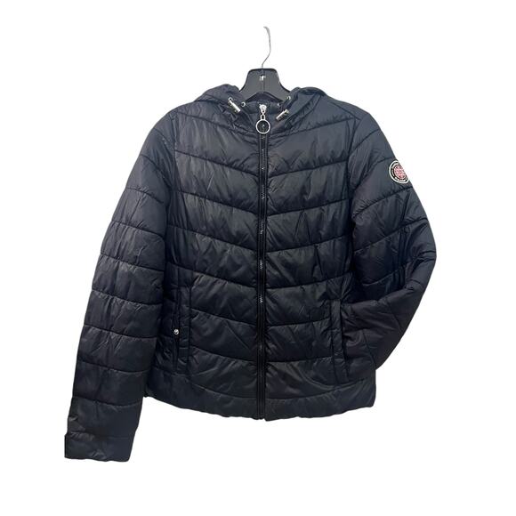 Madden NYC hooded puffer coat Sz small S, lightweight, packable, - Picture 2 of 11